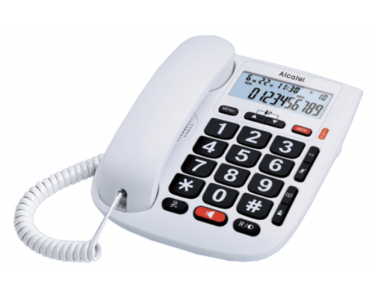 TELEFONO CON CABLE ALCATEL TMAX20 FR WHT