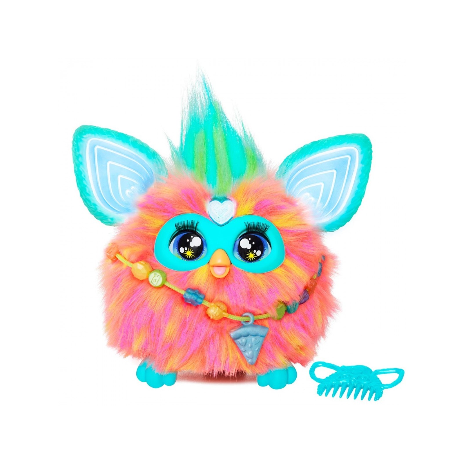 Juguete interactivo hasbro furby naranja coral