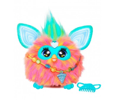 Juguete interactivo hasbro furby naranja coral