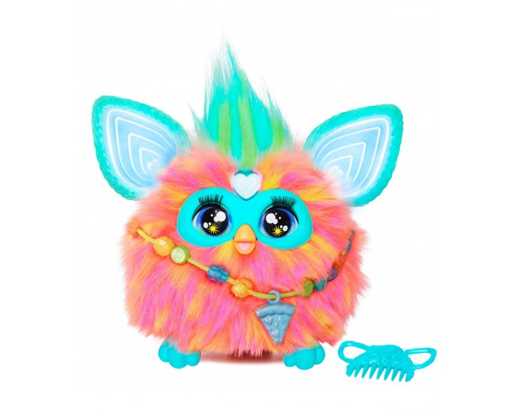 Juguete interactivo hasbro furby naranja coral