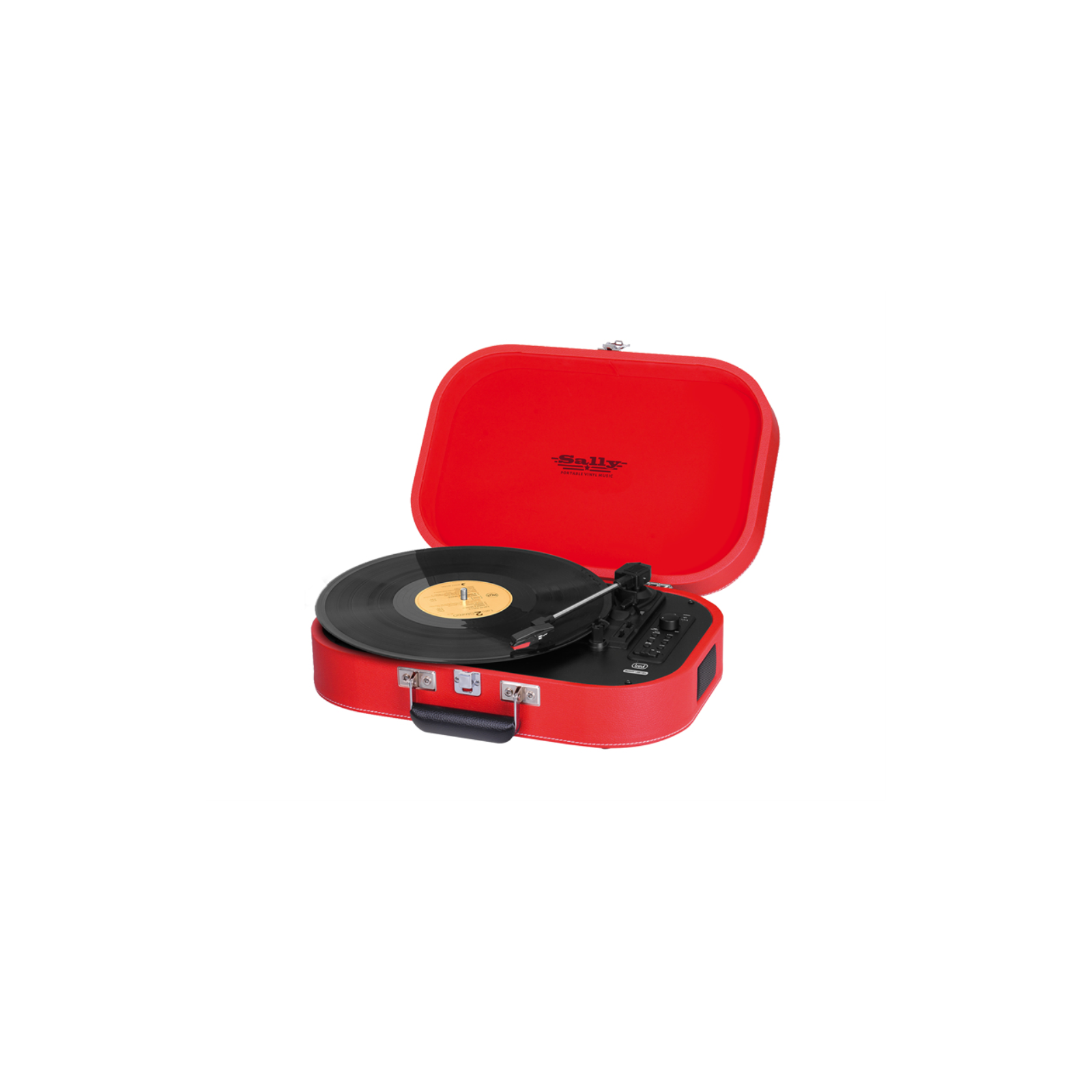 SALLY TOCADISCOS ESTeREO BLUETOOTH USB BATERIA RECARGABLE TREVI TT 1020 BT ROJO