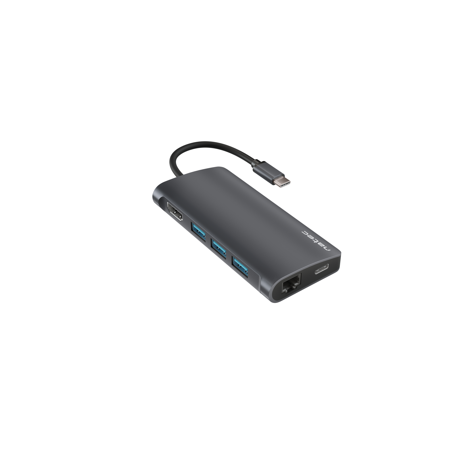 ADAPTADOR NATEC FOWLER 2 USB C A 3XUSB 30HDMI 4KRJ45SDMSD