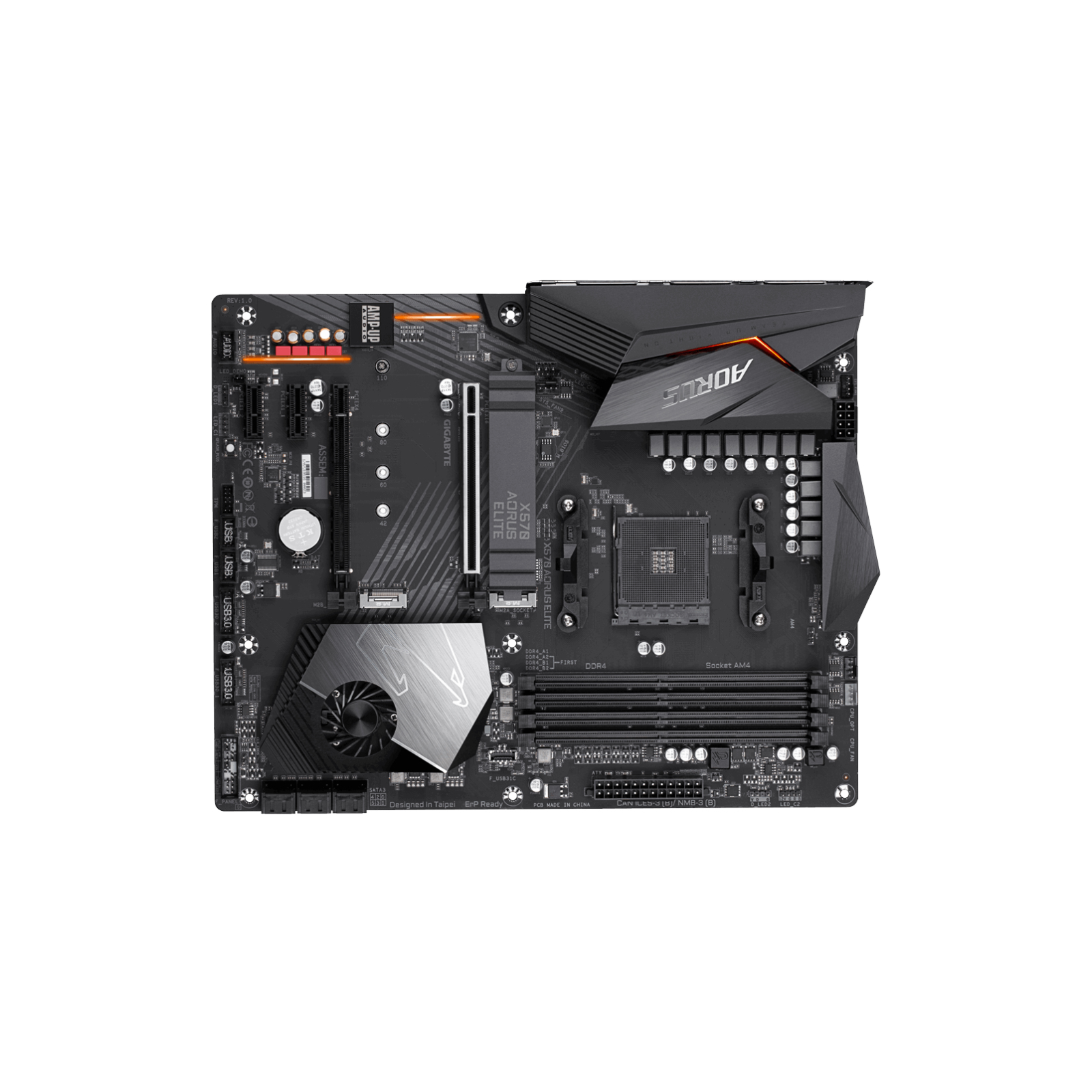 PLACA BASE GIGABYTE X570 AORUS ELITE AM4 ATX 4XDDR4