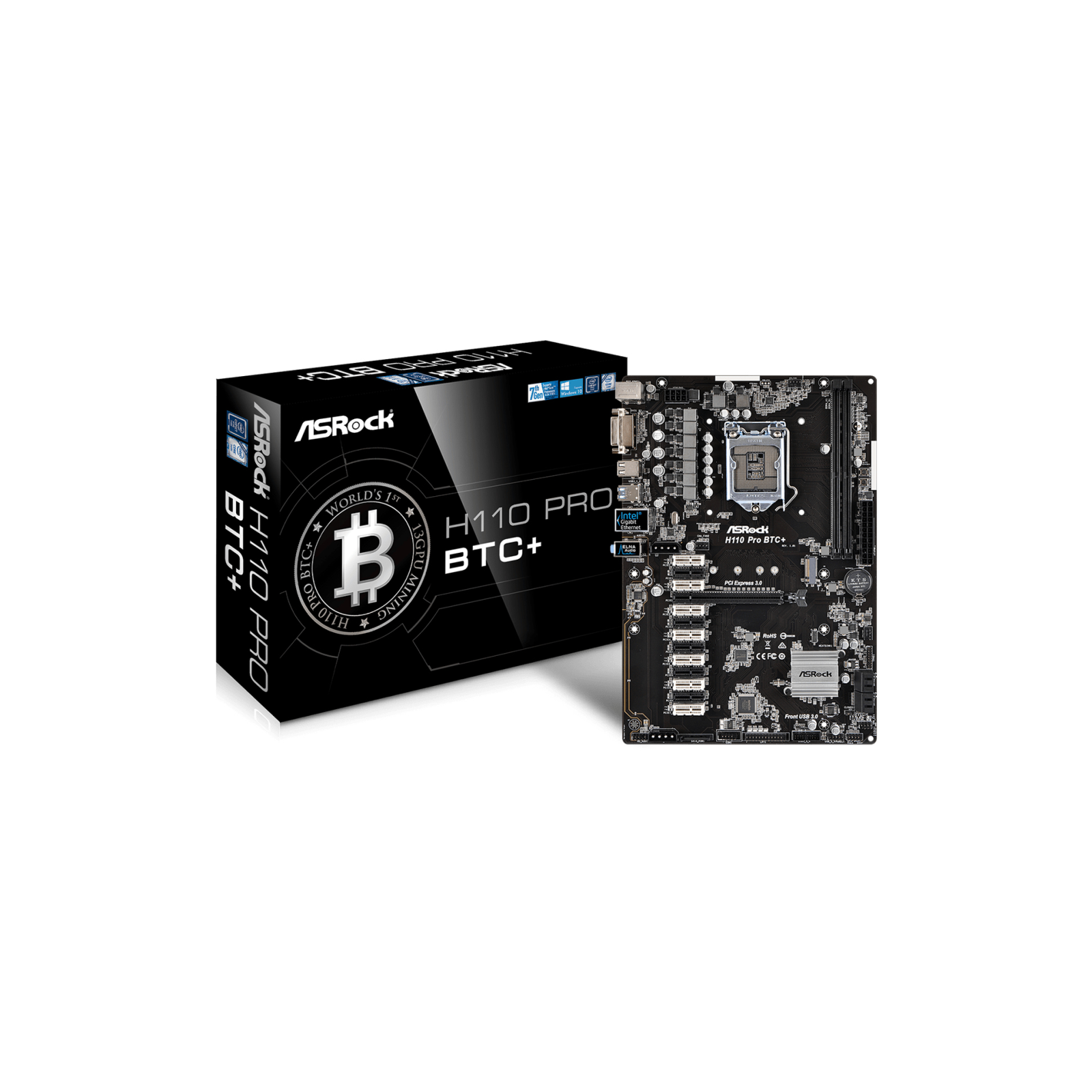 PLACA BASE ASROCK H110 PRO BTC 11541 ATX 2XDDR4