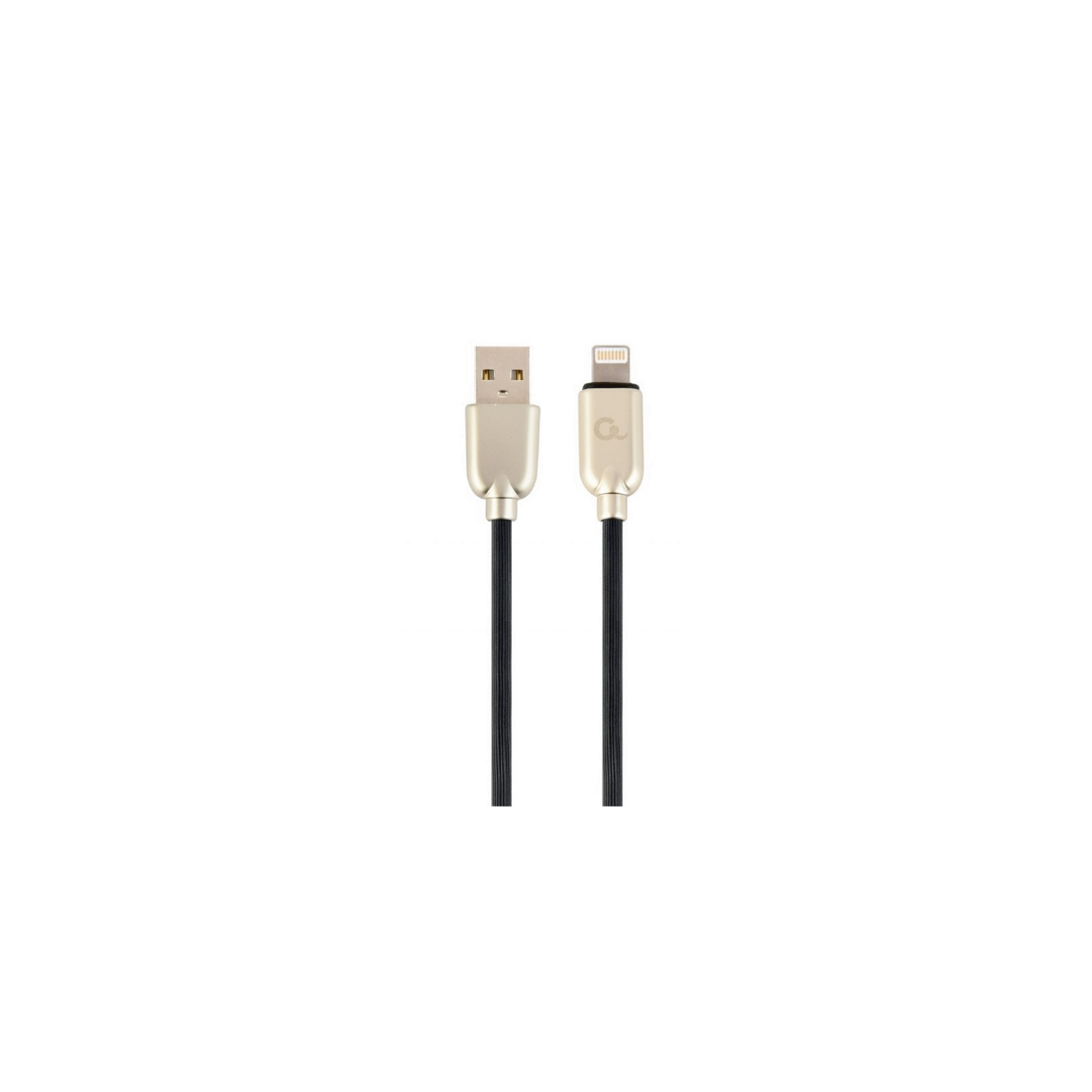 CABLE DE DATOS Y CARGA GEMBIRD 8 PINES DE CAUCHO PREMIUM 2M NEGRO