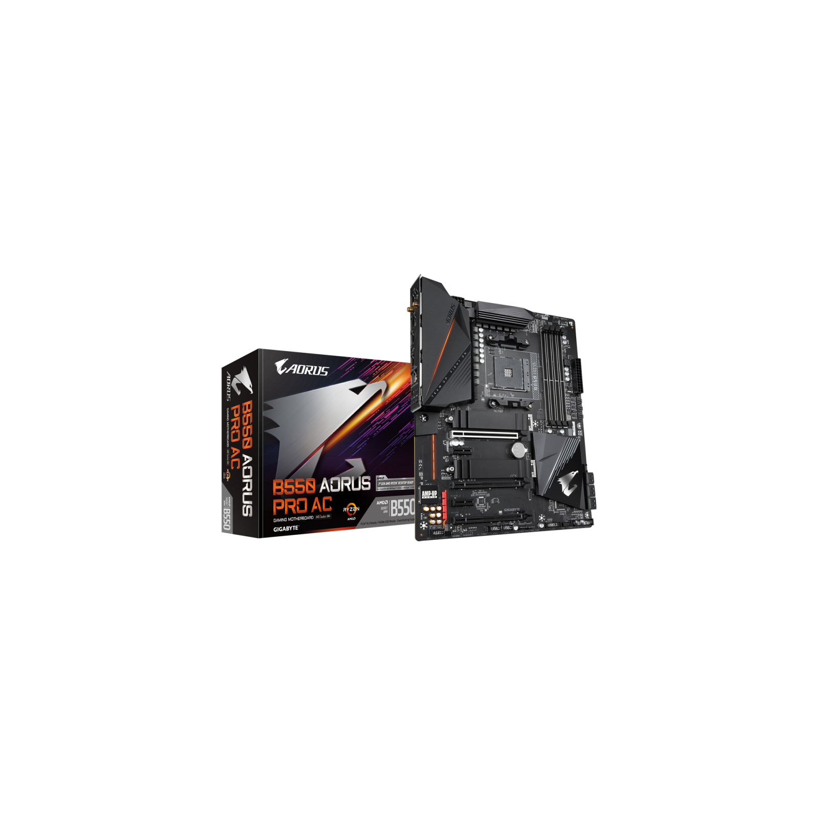 PLACA BASE GIGABYTE B550 AORUS PRO AC AM4 ATX 4XDDR4