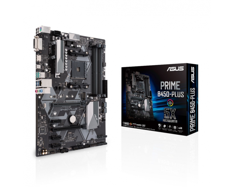 PLACA BASE ASUS TUF B450 PLUS AM4 ATX 4XDDR4