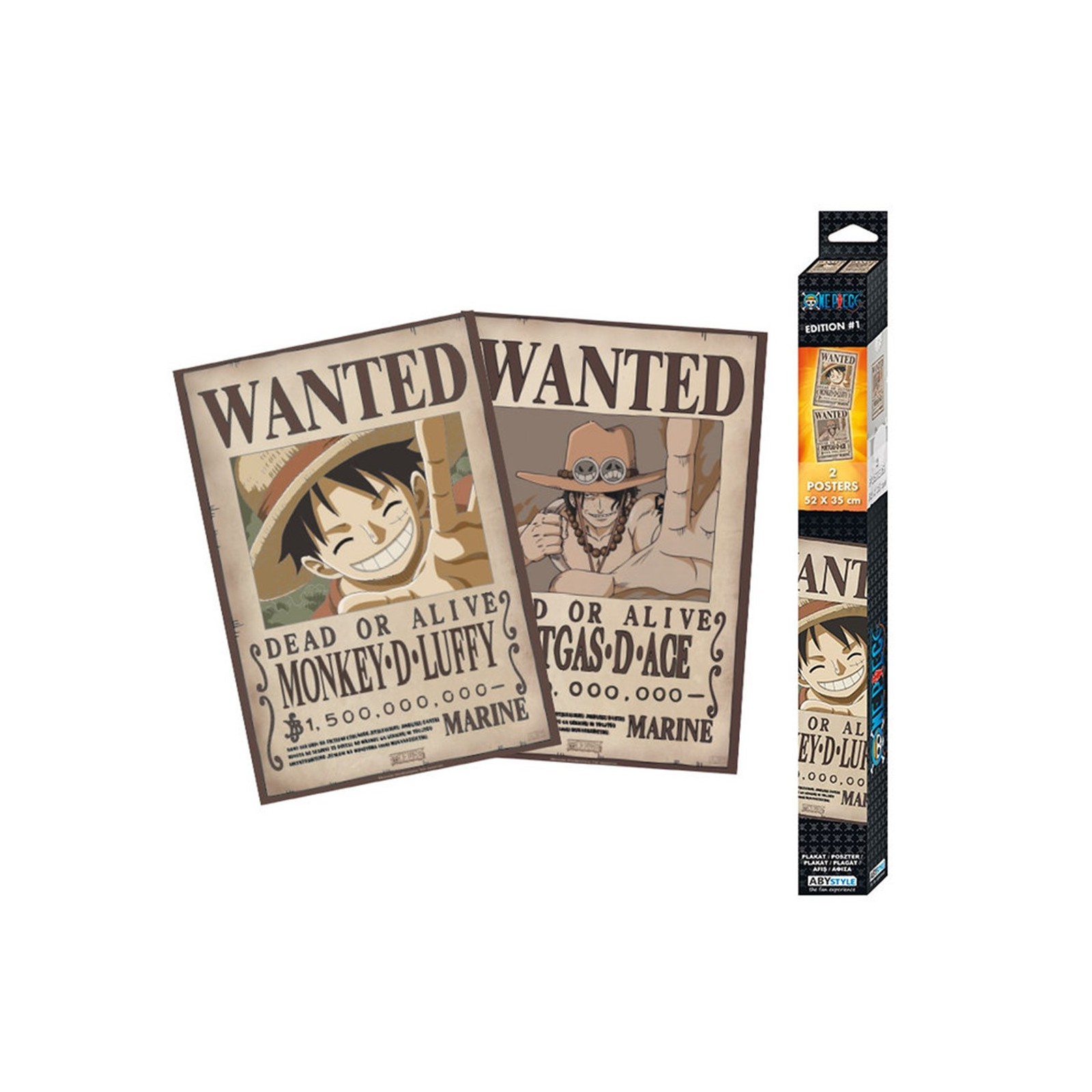 Set poster abysse one piece wanted