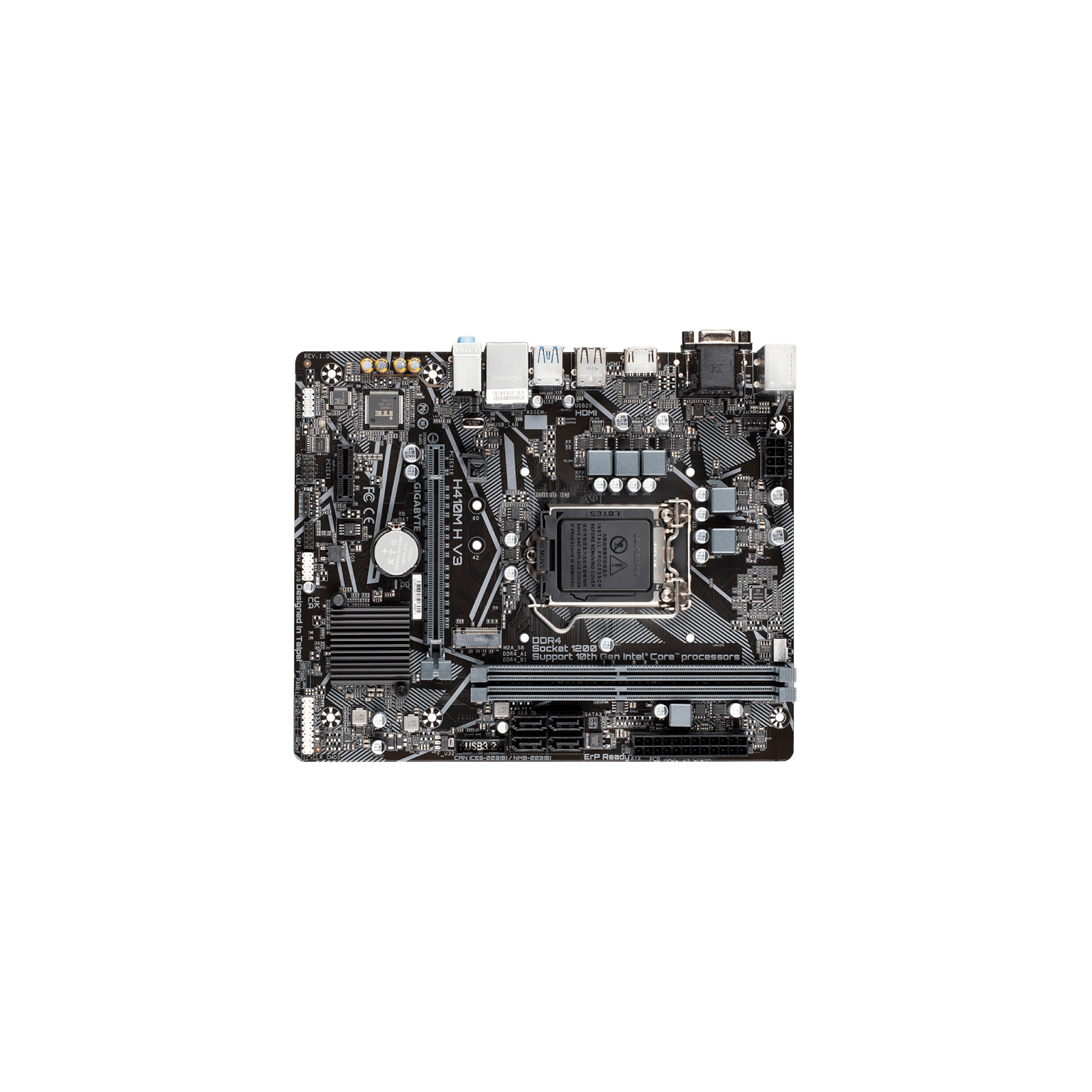 PLACA BASE GIGABYTE H410M H V3 1200 MATX 2XDDR4