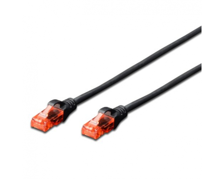 CABLE DE RED CAT 6 U UTP DE 20 METROS COLOR NEGRO