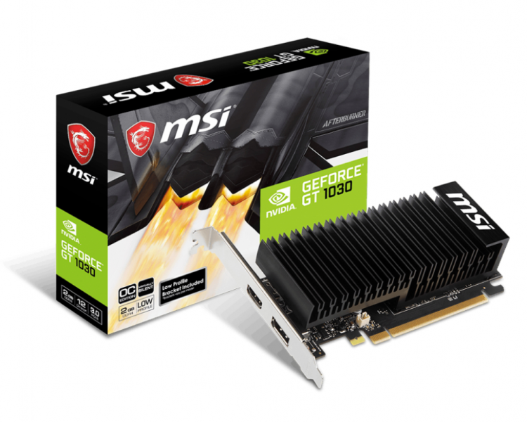 TARJETA GRAFICA MSI GT1030 2GHD4 LP OC 2GB GDDR4