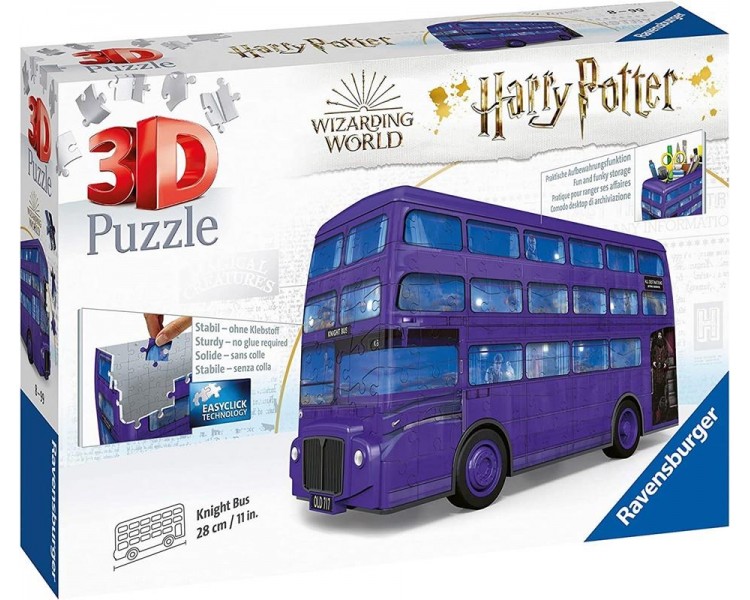 Puzzle 3d ravenzburger harry potter autobus