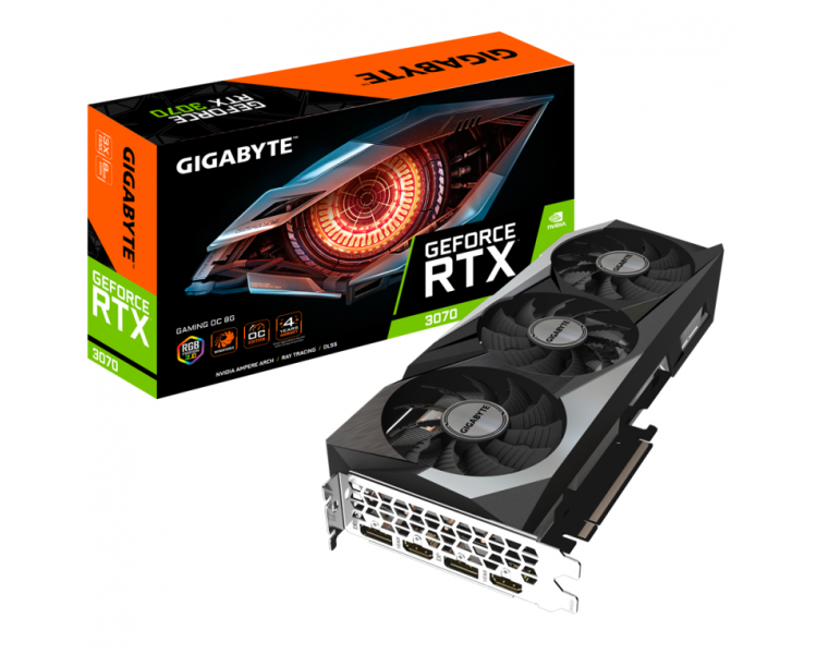 TARJETA GRAFICA GIGABYTE RTX 3070 GAMING OC 8GB LHR