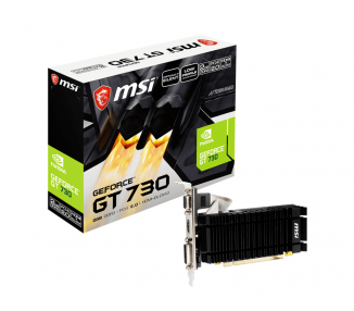 TARJETA GRAFICA MSI GT 730K 2GB GDDR3 V1 HDMI DVI D VGA LP