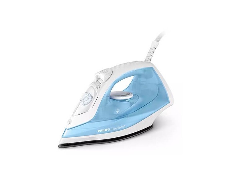 Plancha vapor philips easyspeed azul claro