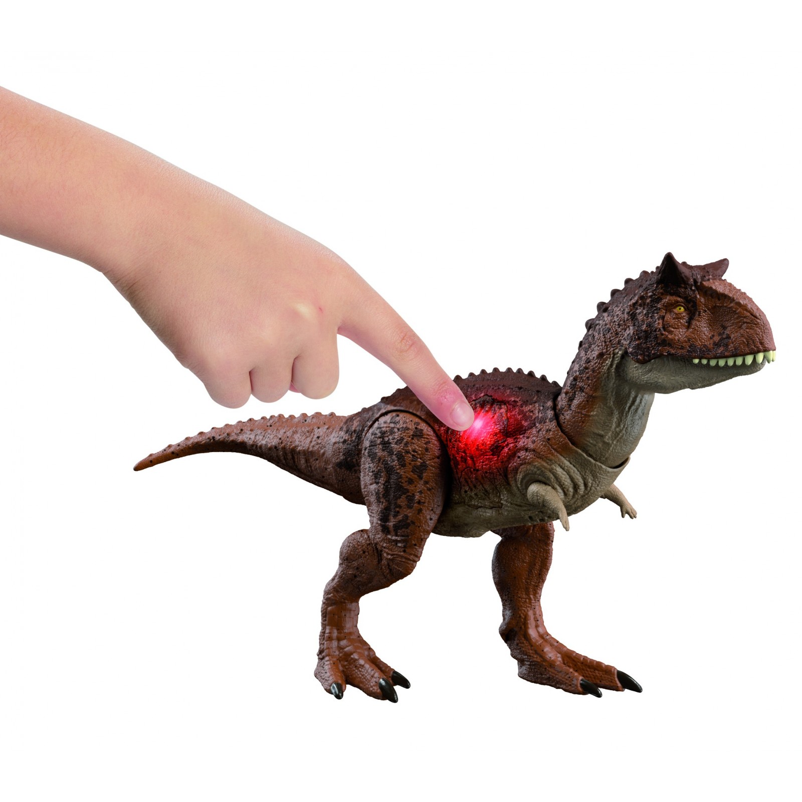 Figura mattel jurassic world carnotaurus