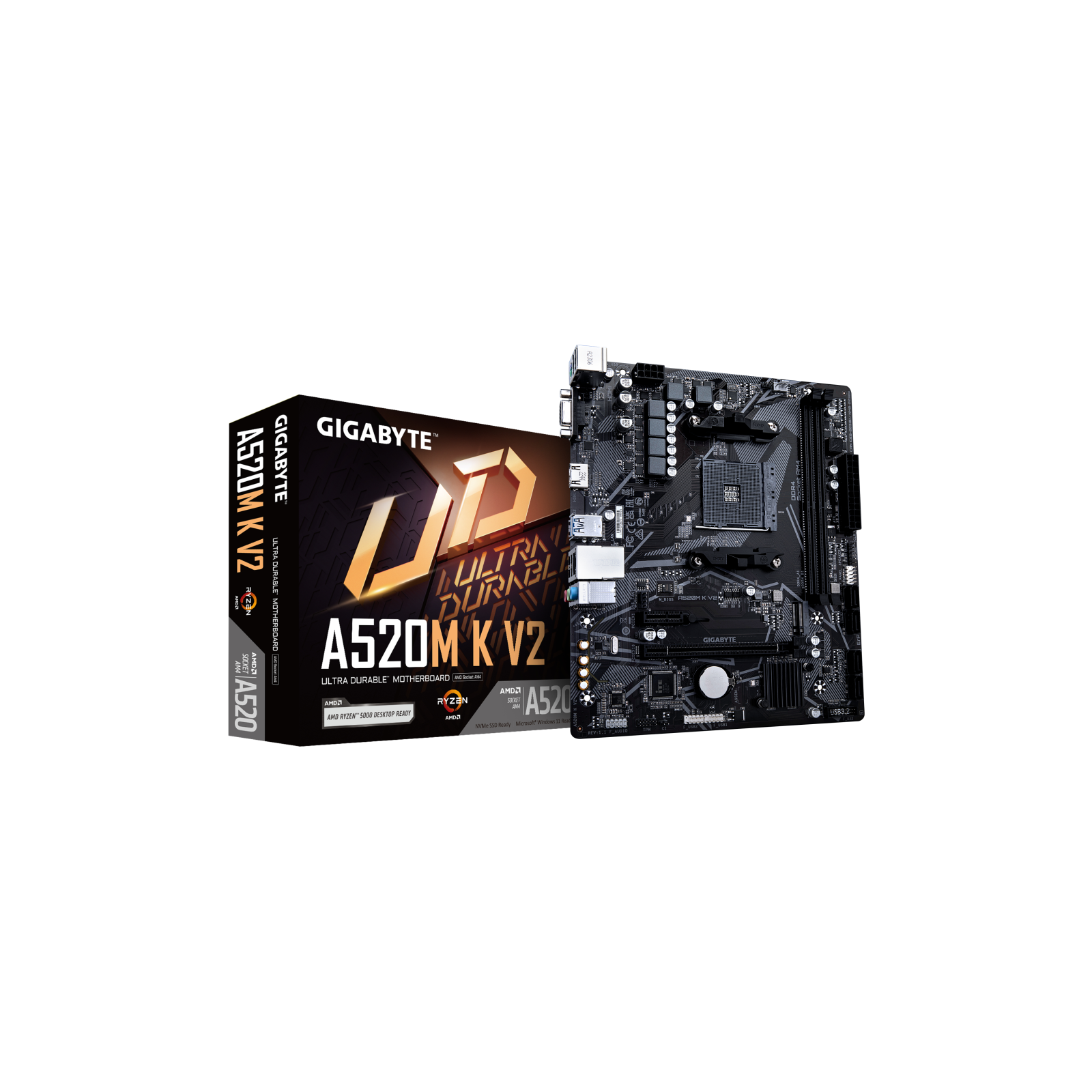 PLACA BASE GIGABYTE A520M K V2 AM4 MATX 2XDDR4