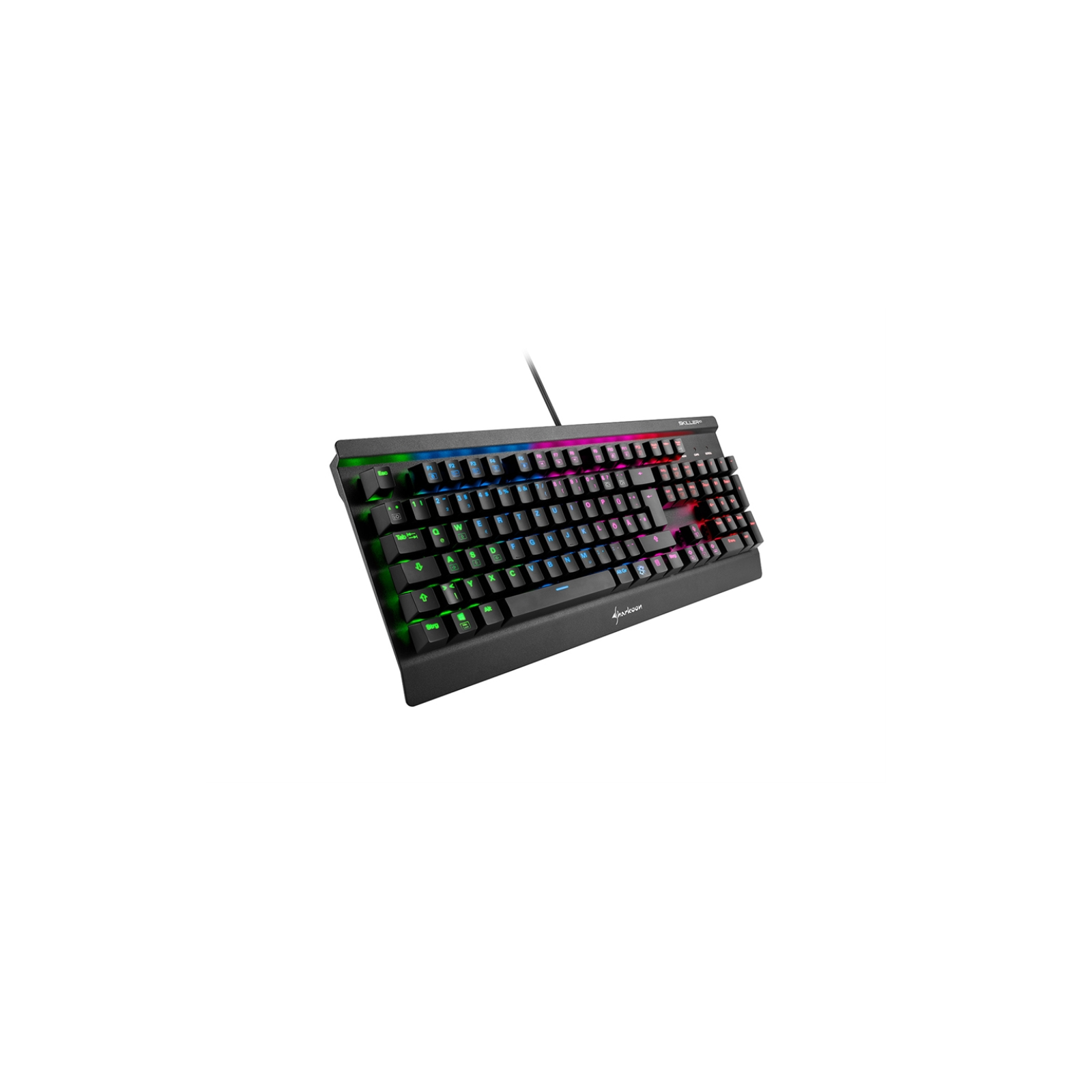 TECLADO GAMING SHARKOON SGK3 MECANICO RGB USB BLUE SWITCH