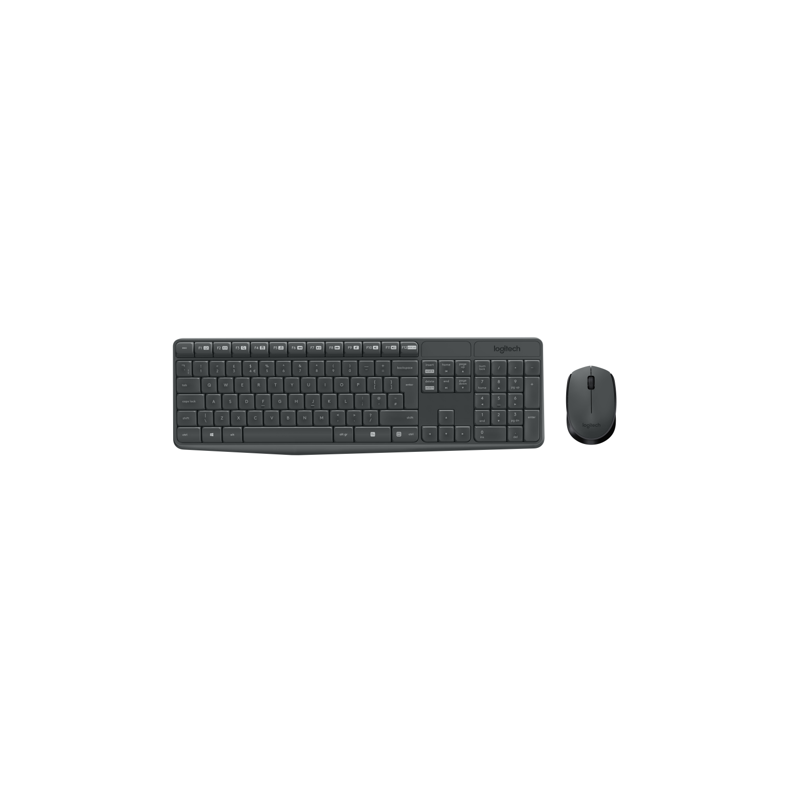 COMBO TECLADO RATON LOGITECH MK235 RF INALAMBRICO GRIS