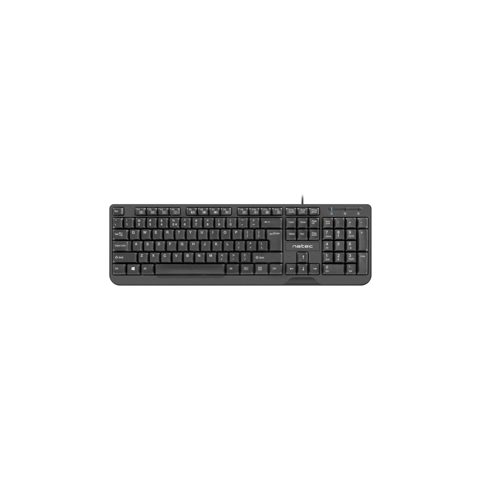 TECLADO NATEC TROUT SLIM NEGRO