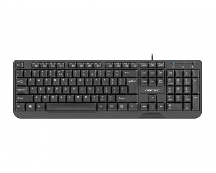 TECLADO NATEC TROUT SLIM NEGRO