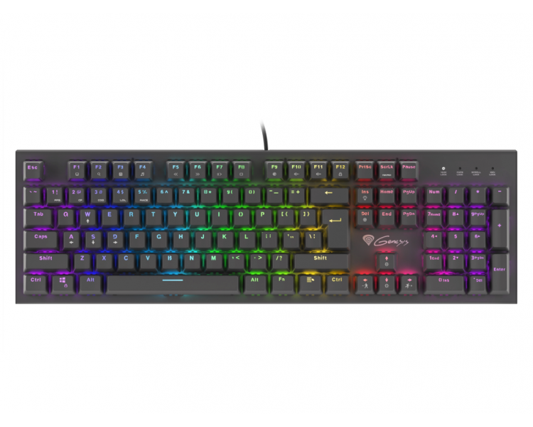 TECLADO GAMING GENESIS THOR 300 RGB MECANICO SWITCH OUTEMU MARRON