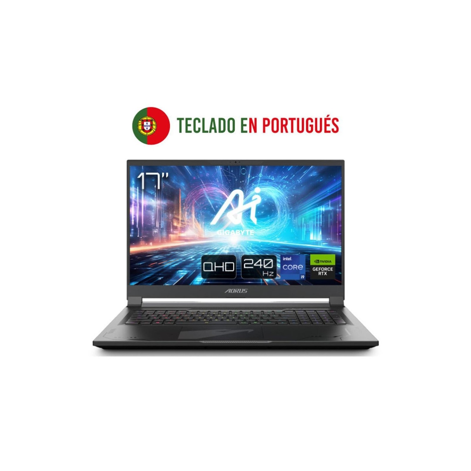 Portatil gigabyte 17x azg 65pt665sh i9 14900hx 32gb