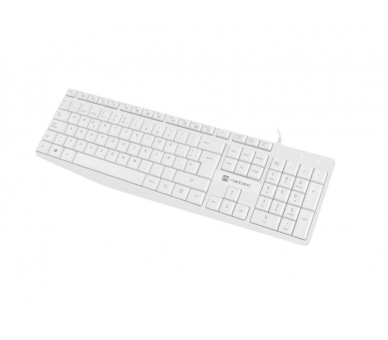 TECLADO NATEC NAUTILUS SLIM LAYOUT 106 TECLAS BLANCO