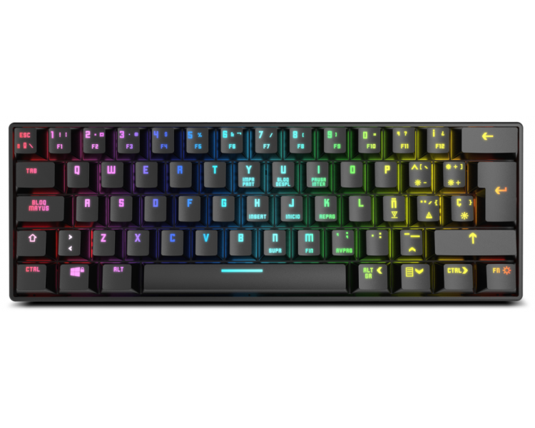 TECLADO MINI KROM GAMING KLUSTER RGB WIRELESS