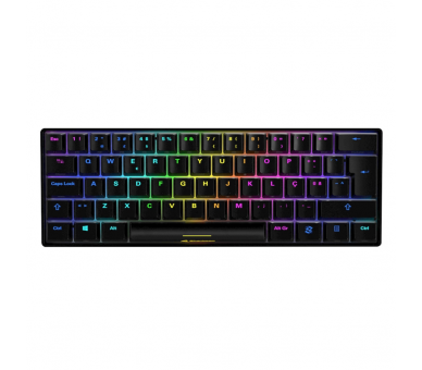 TECLADO GAMINGSHARKOON SKILLER SGK50 S4 KAILH RED ES NEGRO