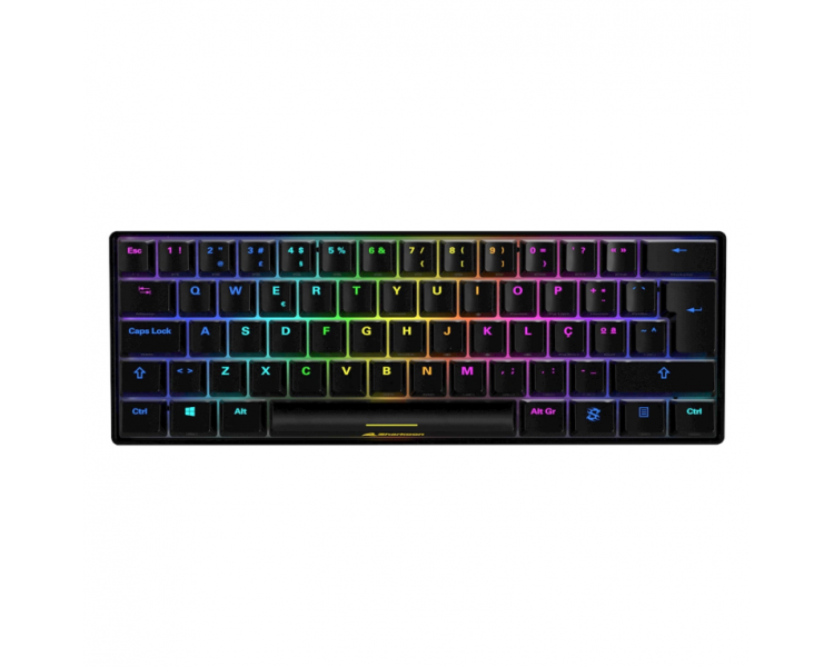 TECLADO GAMINGSHARKOON SKILLER SGK50 S4 KAILH RED ES NEGRO