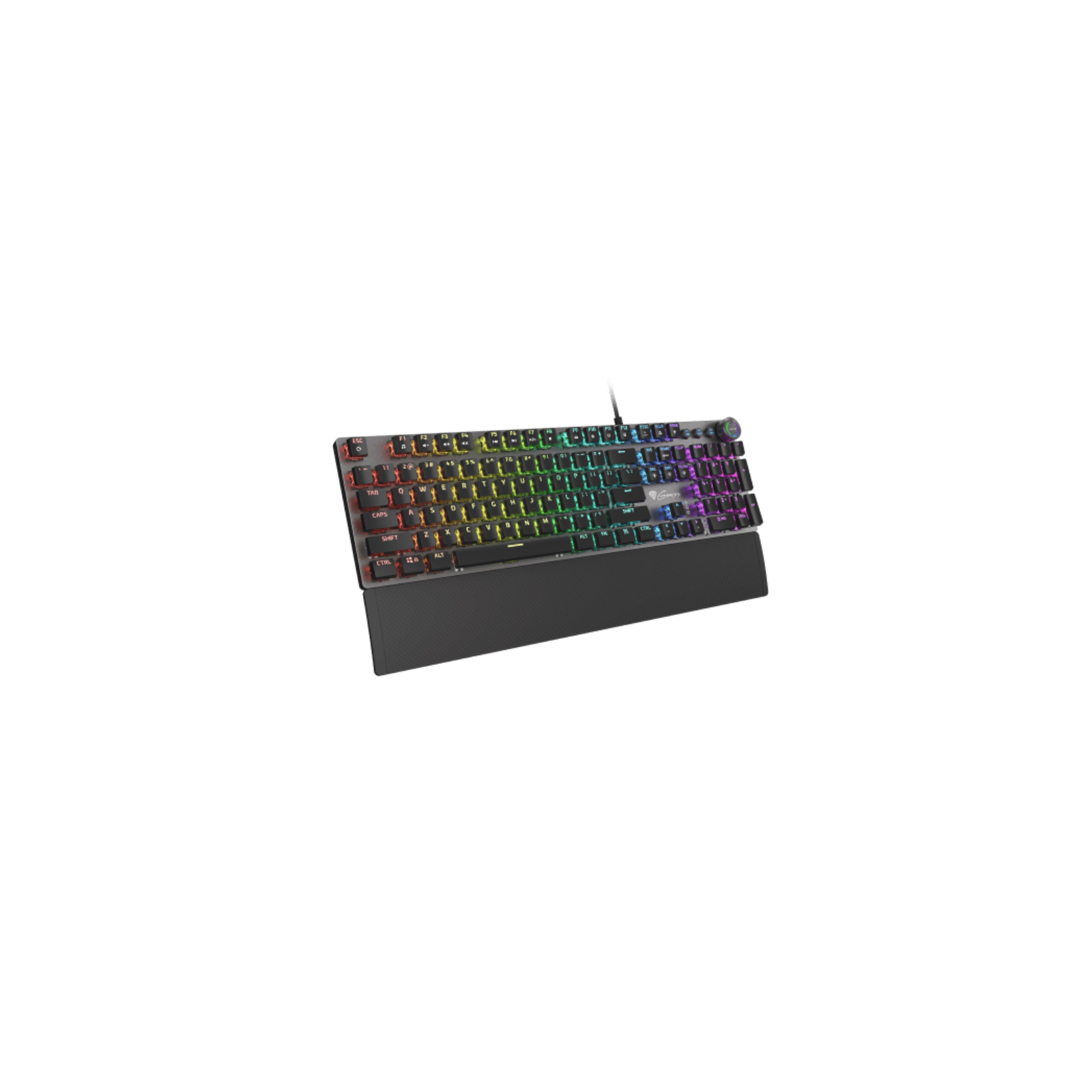 TECLADO GAMING GENESIS THOR 401 RGB MECANICO SWITCH KAIL MARRON ALUMINIO