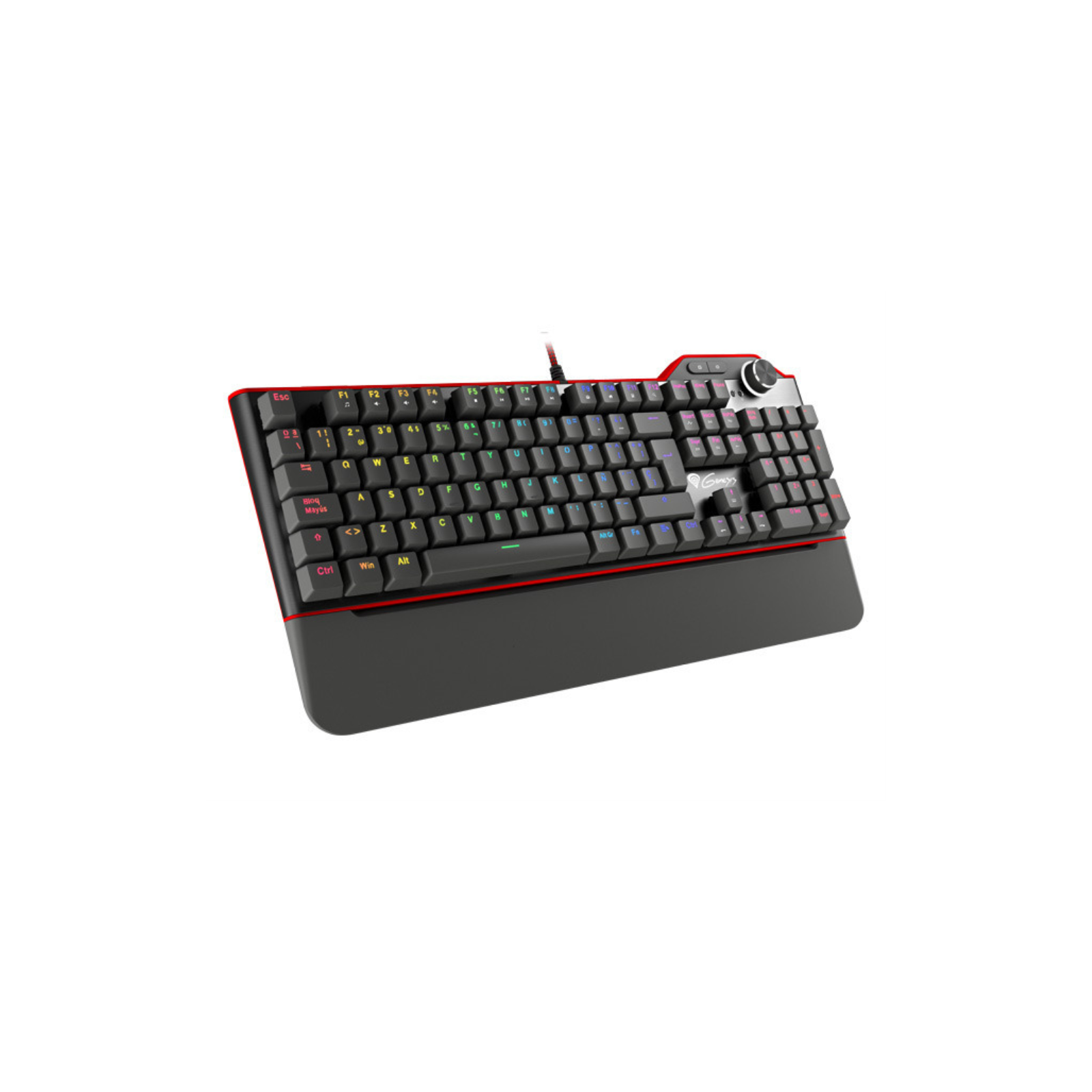 TECLADO GAMING GENESIS RX85 RGB MECANICO SWITCH KAIL MARRON