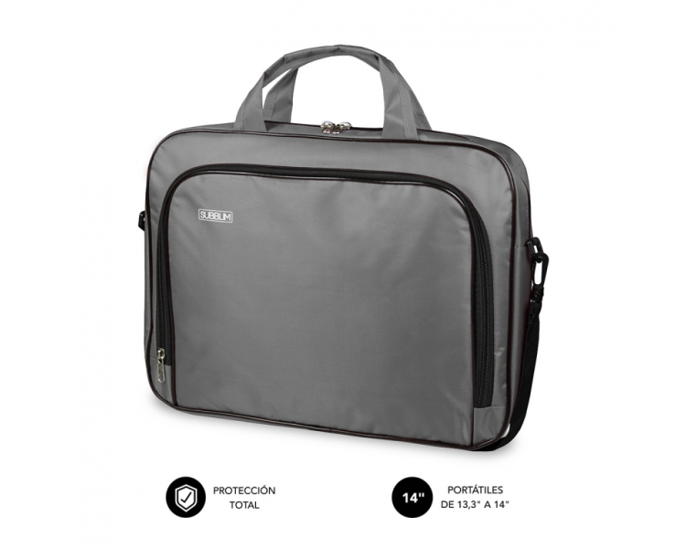 MALETIN SUBBLIM OXFORD LAPTOP BAG 133 14 GREY