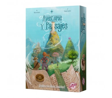 Juego mesa aventuras y paisajes edad