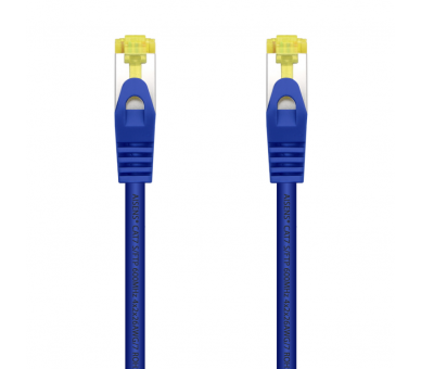 CABLE RED AISENS LATIGUILLO RJ45 LSZH CAT7 SFTP PIMF 25CM AZUL