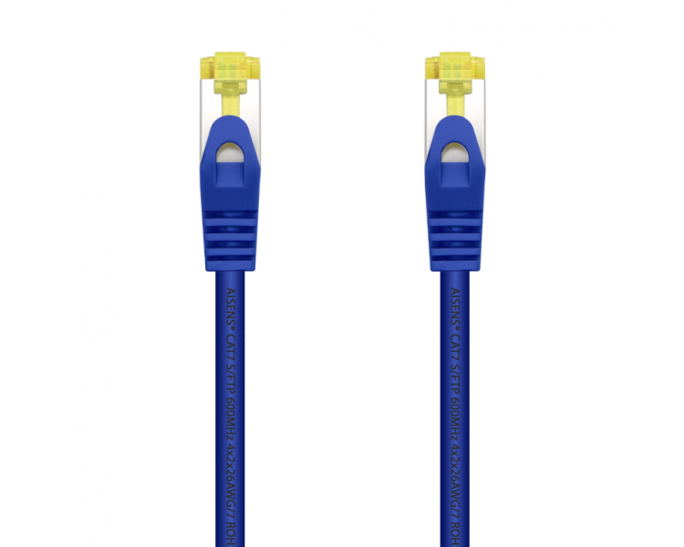 CABLE RED AISENS LATIGUILLO RJ45 LSZH CAT7 SFTP PIMF 25CM AZUL