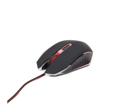 RATON GAMING GEMBIRD USB NEGRO ROJO