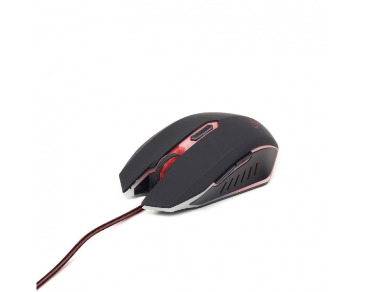 RATON GAMING GEMBIRD USB NEGRO ROJO