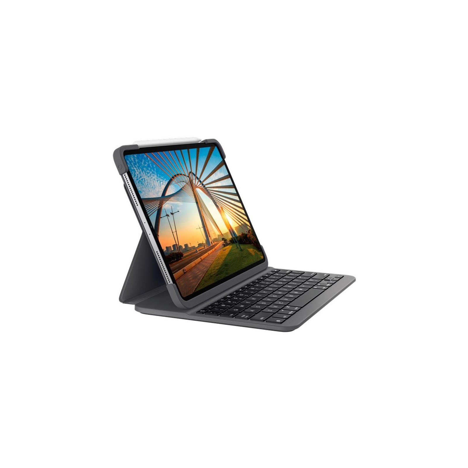 Funda logitech slim folio con teclado