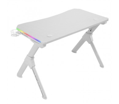 Mesa mars gaming mgdrgbw blanco 110cm