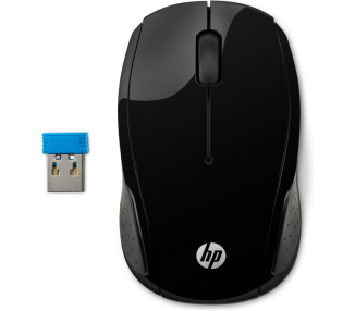 RATON INALAMBRICO HP 200 NEGRO