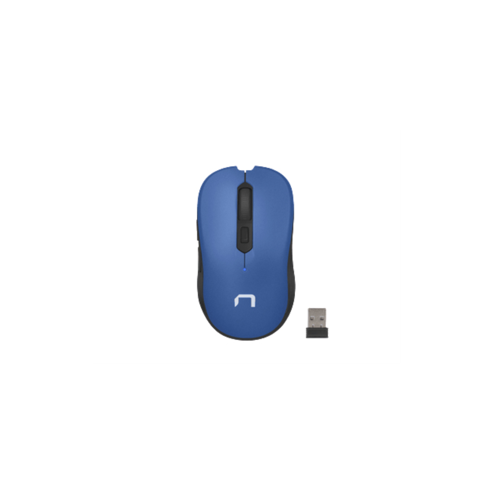 RATON NATEC TOUCAN WIRELESS 1600 DPI OPTICO AZUL BLANCO