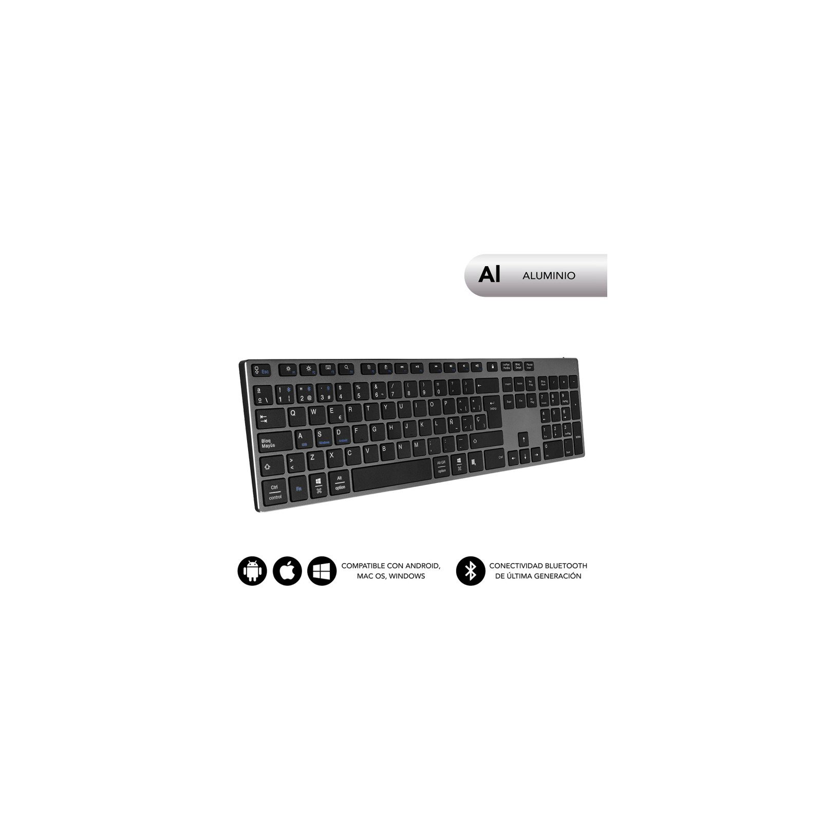 TECLADO SUBBLIM KEYBOARD ADVANCE EXTENDED GREY