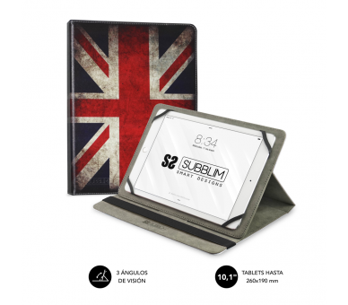 FUNDA TABLET SUBBLIM TRENDY CASE ENGLAND 101