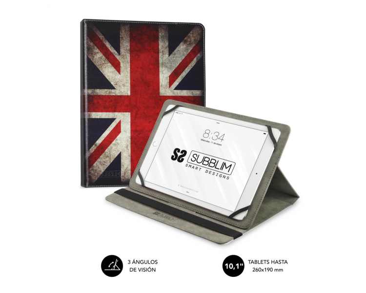 FUNDA TABLET SUBBLIM TRENDY CASE ENGLAND 101