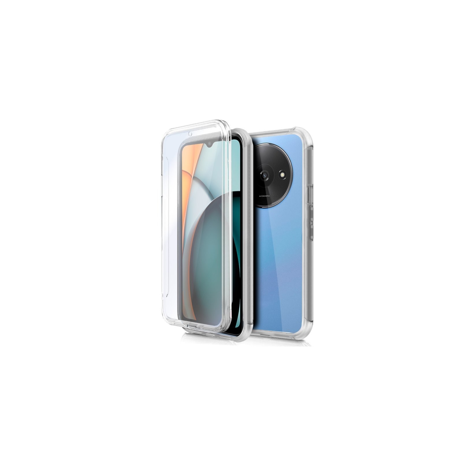 COOL FUNDA SILICONA 3D XIAOMI REDMI A3 (TRASPARENTE FRONTAL+TRASERA)