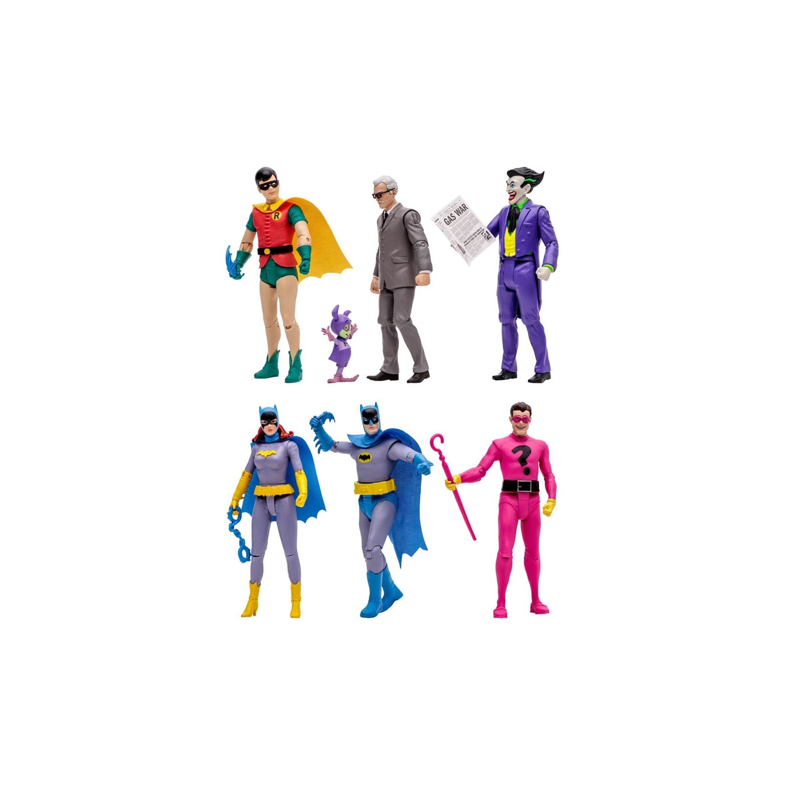 Surtido 6 figuras mcfarlane dc retro