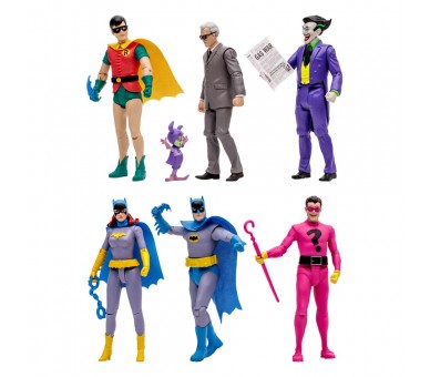 Surtido 6 figuras mcfarlane dc retro