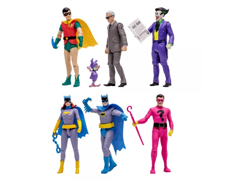 Surtido 6 figuras mcfarlane dc retro